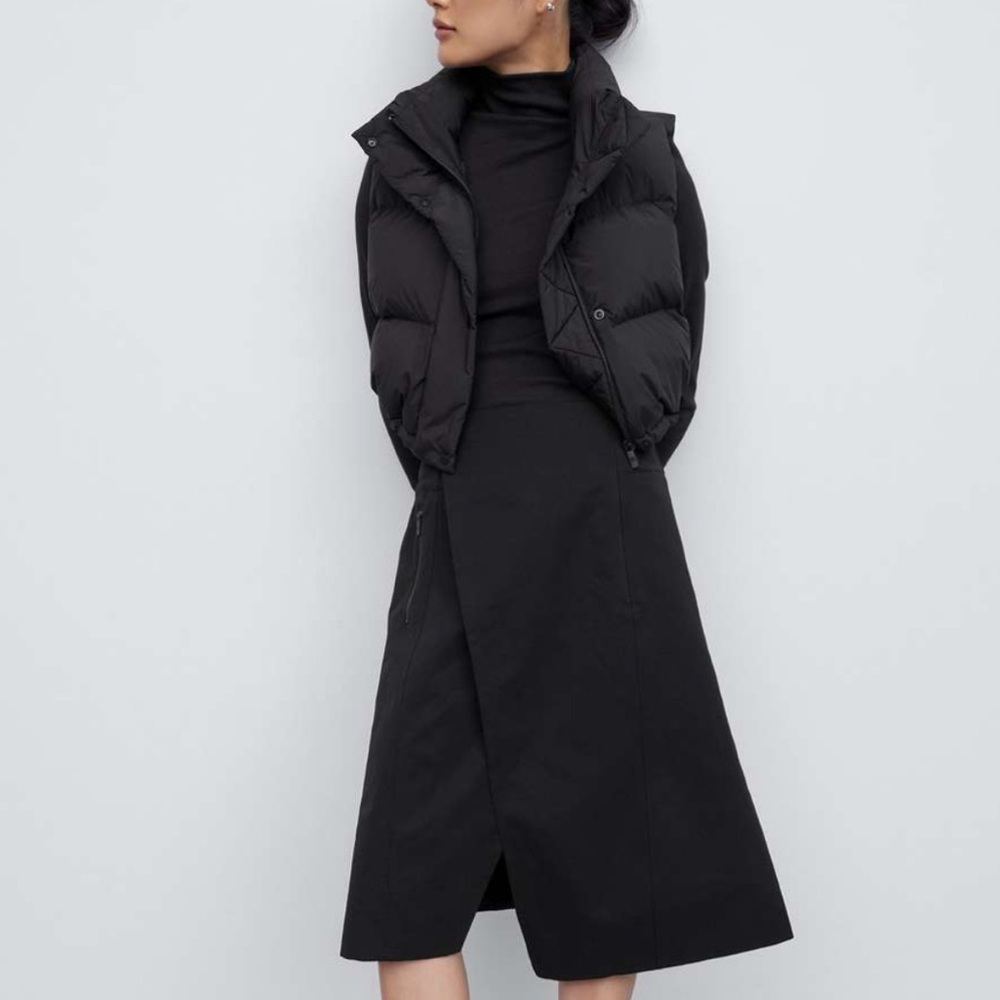 A-Line High-Rise Wrap Skirt - Picture 3 of 12